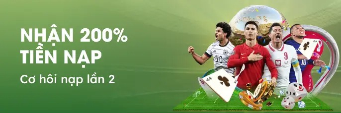 thưởng nạp 200% tại nowgoal